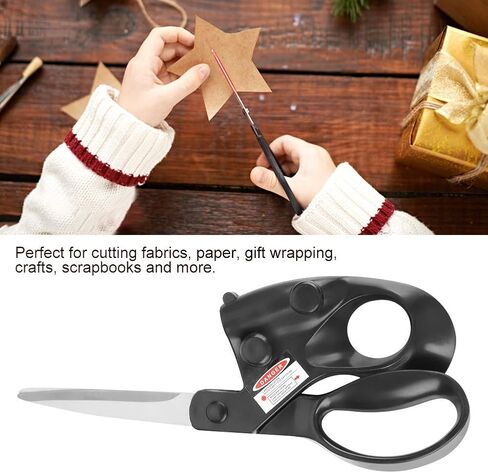 Professional Laser Guided Sewing Scissors for Home Craft Wrapping Gift Fabric Sewing Cut Straight Fast for Fabric Paper Crafts | Upgraded Ergonomic Handle in Saudi Arabia