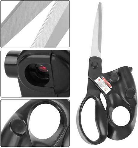 Professional Laser Guided Sewing Scissors for Home Craft Wrapping Gift Fabric Sewing Cut Straight Fast for Fabric Paper Crafts | Upgraded Ergonomic Handle in Saudi Arabia