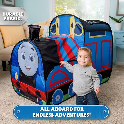 Thomas the Tank Engine Engine Extra Extrage Playhouse Fair Fair For Kids ، يتساقط مسطحًا لسهولة التخزين ، وألعاب Thomas و Friends للأطفال الصغار والأعمار 3+ in Saudi Arabia