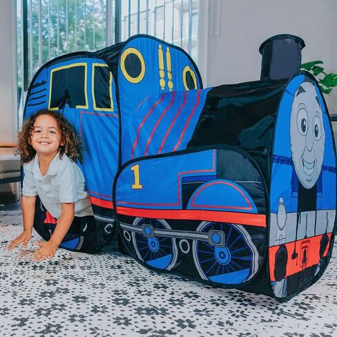 Thomas the Tank Engine Engine Extra Extrage Playhouse Fair Fair For Kids ، يتساقط مسطحًا لسهولة التخزين ، وألعاب Thomas و Friends للأطفال الصغار والأعمار 3+ in Saudi Arabia