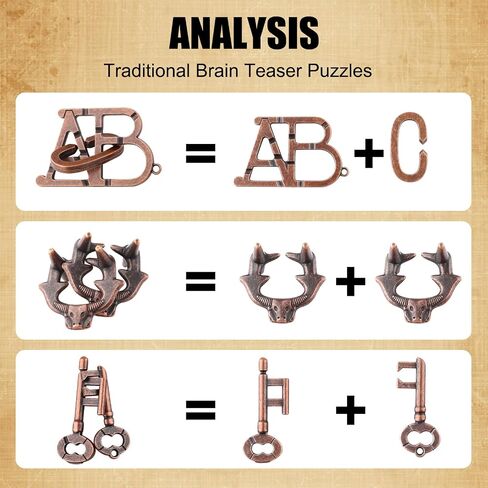 24Pcs Brain Teaser Puzzle for Adults,Highly Difficult Metal Brain Puzzles,IQ Logic Test Disentanglement Game 3D Metal Puzzle,Education Toys for Classroom Party Mind Challenge School Supplies in Saudi Arabia