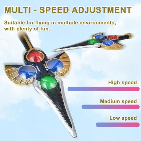 Flying Sword RC Airplane, Gesture Control Airplanes for Kids Adults 8-16, Remote Control Planes with Light, 360° Flip Fighter Jet Toy, Gravity Sensing, Stunt Roll, Gifts for Kids Boys Girls in Kuwait