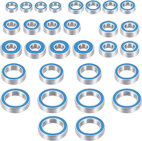 30pcs Blue Rubber Sealed Precision Bearing Kit for Losi Lasernut U4 Tenacity DB Pro Tenacity MT/SCT/Truggy Upgrade Parts in Saudi Arabia