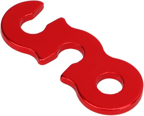 Rope Tensioner Cord Adjuster Aluminum Alloy Durable Secure 3 Hole Open Hook Design for Camping Hiking Tent Accessories 10PCS (Gold) in Saudi Arabia