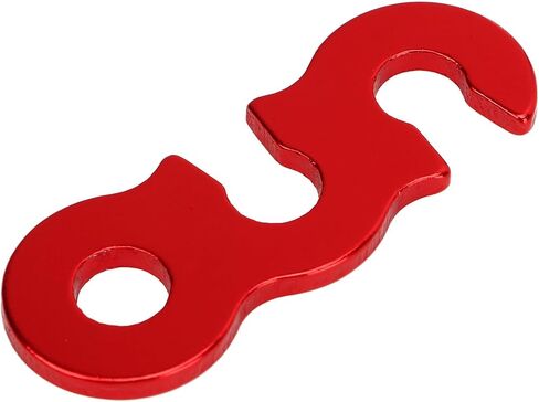 Rope Tensioner Cord Adjuster Aluminum Alloy Durable Secure 3 Hole Open Hook Design for Camping Hiking Tent Accessories 10PCS (Gold) in Saudi Arabia
