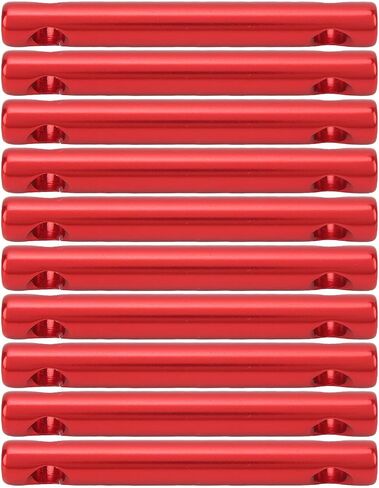 Tent Line Adjusters Aluminum Alloy Dual Holes Lightweight Tent Rope Tensioner Buckle for Camping Hiking Backpacking Outdoor Activities 10 Pcs (Red) in Saudi Arabia