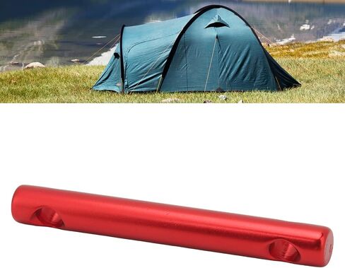 Tent Line Adjusters Aluminum Alloy Dual Holes Lightweight Tent Rope Tensioner Buckle for Camping Hiking Backpacking Outdoor Activities 10 Pcs (Red) in Saudi Arabia
