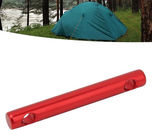 Tent Line Adjusters Aluminum Alloy Dual Holes Lightweight Tent Rope Tensioner Buckle for Camping Hiking Backpacking Outdoor Activities 10 Pcs (Red) in Saudi Arabia