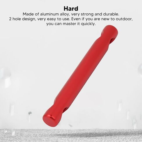 Tent Line Adjusters Aluminum Alloy Dual Holes Lightweight Tent Rope Tensioner Buckle for Camping Hiking Backpacking Outdoor Activities 10 Pcs (Red) in Saudi Arabia
