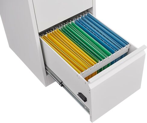 Vertical Metal File Cabinet for Home Office Organizer Storage Cabinet (White+4 Drawer) in Saudi Arabia