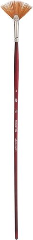 Princeton Velvetouch Fan Brush, Long Handle, Size 4 - Professional Artist Brushes for Mixed Media, Acrylic, Oil in Saudi Arabia