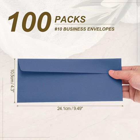PATIKIL 100 Pack Brown #10 Business Envelopes, Colored Self Seal Letter Size Envelopes for Business Mailing Office Checks Invitation, 4-1/8 x 9-1/2 Inches in Saudi Arabia