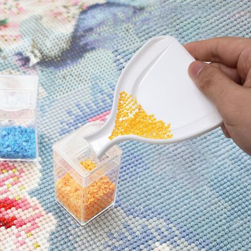 Honbay 2PCS Plastic Diamond Painting Brush with Funnel Mini Desktop Cleaning Brushes for Diamonds Organizer or Table Keyboard Cleaning (2 Color) in Saudi Arabia