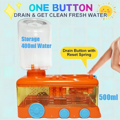 منظف ​​فرشاة الطلاء مع علبة الطلاء ، وفرشاة تدوير الماء مع حامل الفرشاة ، والألوان المائية/الزيت وأداة منظف فرشاة الطلاء القائمة على الماء ، وسعة 400 مل ، وتصميم القطار ، وهدية للمبتدئين الفنانين in Kuwait