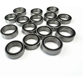 Compatible with Arrma for Granite for Grom 1/18 RC Car Parts Accessories 16pcs Rubber Sealed Ball Bearing Kit RC Car Upgrade Parts(Blue) in Kuwait
