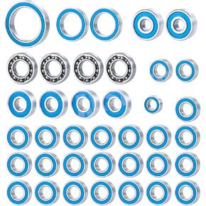 متوافق مع محوري لـ SCX10 AXI03007 1/10 RC Crawler Car Truck Truck Audgractors 38pcs Wheel Hub محامل مختومة مجموعة RC in Kuwait