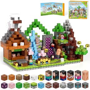 Magnetic Blocks, Magnetic Building Blocks Gryxpox, Magnet Tiles with Adventure World Blocks Toy, Magnetic Blocks For Kids Ages 4-8, STEM Sensory Toys for Ages 3+ Toddlers Kids Girl Boys Birthday Gifts in Saudi Arabia