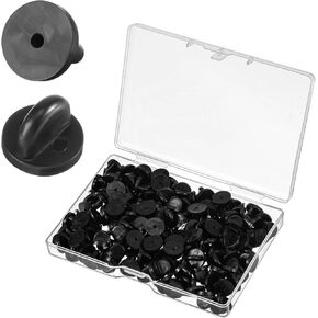 150 PVC PVC Rubber Pin Backs استبدال شارة صلق للبصيرة الدبابيس دبابيس كاب الدبابيس الدبابيس لدامن الدبابيس لبروش بروش موحدة شارة شارة شارة حاملي السود. in Kuwait