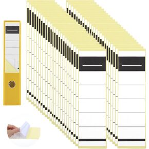 50 PCS ملصقات ملفات لمجلدات الملفات اللاصقة الذاتي 7.48 "× 2.13" ملصقات ملصقات فارغة للكتابة على ملصقات قابلة للكتابة تسمية العمود الفقري الاسم القابل للكتابة لأرشفة مكتبة المكتب (أسود أبيض) in Kuwait