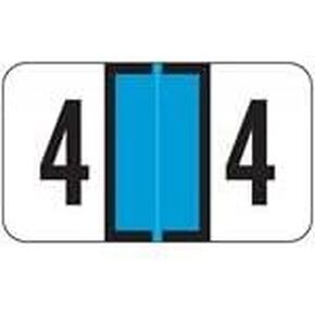 Jeter Numeric Label - 7300 Series (Rolls) - 4 - Lt. Blue in Kuwait