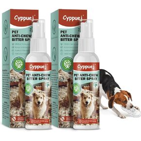 No Chew Spray for Dogs Cats,Bitter Apple Spray for Puppy to Protect Furniture Shoes Belongings, Natural Dog Anti Bite Training Aid Stops Chewing and Licking (2x4.06FL.OZ),Alcohol-Free in Saudi Arabia