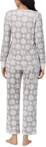 Nautica Womens 2 Piece Fleece Pajama Sleepwear Set (Small, Mixed Grey) in Saudi Arabia