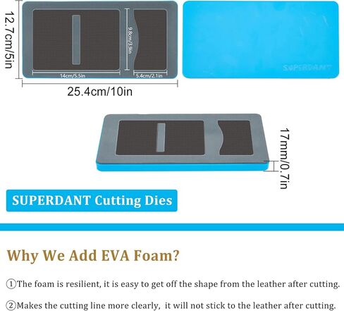 SUPERDANT Leather Coin Purse with Card Holder Cutting Dies Vintage Leather Slim Card Case Holder Die Cuts Wallet Purse Die Cutter DIY Machine Organizer for Men & Women in Saudi Arabia