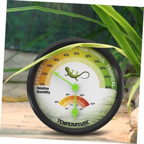 BESPORTBLE High Precision Mechanical Reptile Thermometer and Humidity Gauge for Bearded Dragon Tank Mini Battery-Free Temperature Meter for Terrarium and PET Care in Saudi Arabia