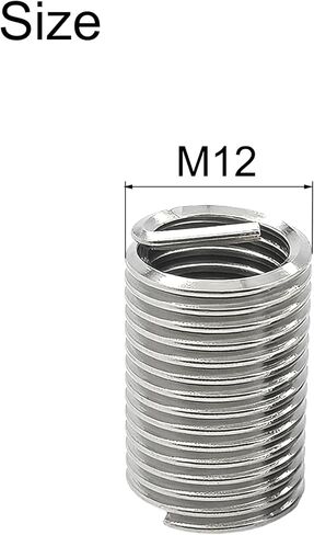M3 x 0.5mm x 3D Helicoil Type Screw, 304 Stainless Steel Wire Thread Inserts, Helical Coiled Wire Threaded Sleeve, 150Pcs in Kuwait
