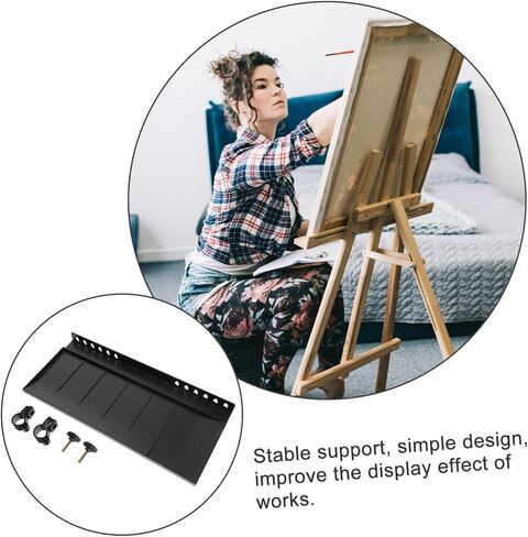 HOMSFOU Lightweight Easel Tray Attachment for Artists Detachable Paints Tray Convenient Design for Painting Sketching and Art Projects in Saudi Arabia