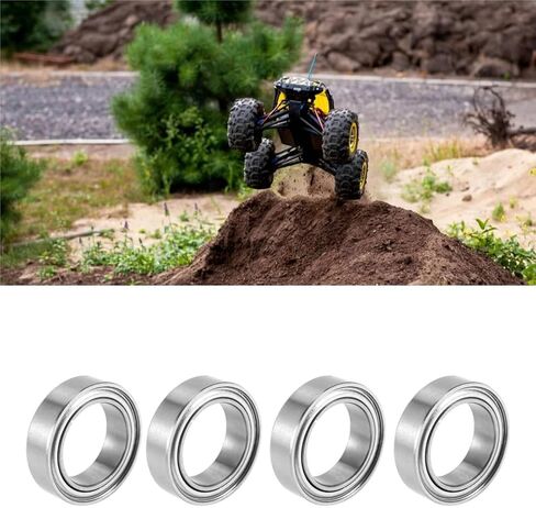 Compatible with JLB for Racing for Cheetah 1/10 Brushless RC Car Upgrade Parts Accessories 4 Pcs Ball Bearing (10X15X4mm) BE003 RC Accessories in Saudi Arabia
