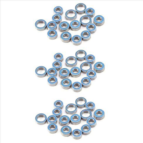 Compatible with Tamiya for TT02 TT02D 1/10 RC Car Upgrades Parts Accessories 48pcs Rubber Sealed Ball Bearing Kit RC Parts in Saudi Arabia