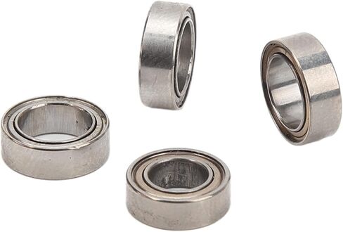 4PCS RC Car Ball Bearing Steel Bearing Set High Performance Precision Ball Bearings for SCY 16101 16102 16103 16201 1/16 Remote Control Car Silver Color Durable and Smooth in Saudi Arabia
