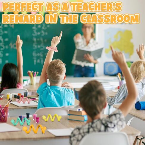 ألعاب Toys الحسية للأطفال البالغين ، 6pcs ألعاب حسية سيليكون مهدئة ، وعصا تململ مرنة للاضطرابات ADHD التوحد ، يجب أن يكون لديها لعبة مريحة للسفر والفصول الدراسية in Kuwait