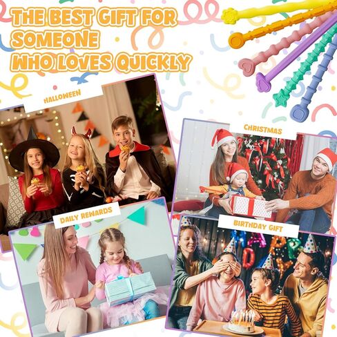 ألعاب Toys الحسية للأطفال البالغين ، 6pcs ألعاب حسية سيليكون مهدئة ، وعصا تململ مرنة للاضطرابات ADHD التوحد ، يجب أن يكون لديها لعبة مريحة للسفر والفصول الدراسية in Kuwait