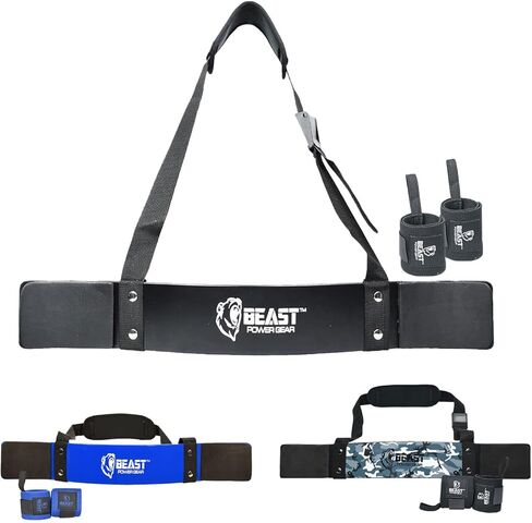 Beastpowergear 5mm Arm Blaster for Biceps & Triceps with Free Wrist Wrap, Muscle Builder, Bicep Isolator, Gain Muscle Strength, Dumbbells & Barbells support Bodybuilding & Weight Lifting in Kuwait