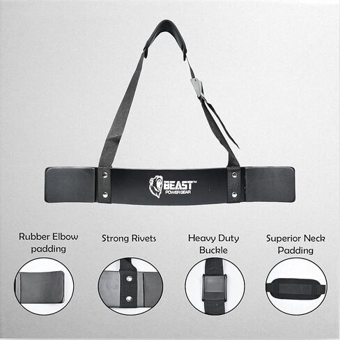 Beastpowergear 5mm Arm Blaster for Biceps & Triceps with Free Wrist Wrap, Muscle Builder, Bicep Isolator, Gain Muscle Strength, Dumbbells & Barbells support Bodybuilding & Weight Lifting in Kuwait