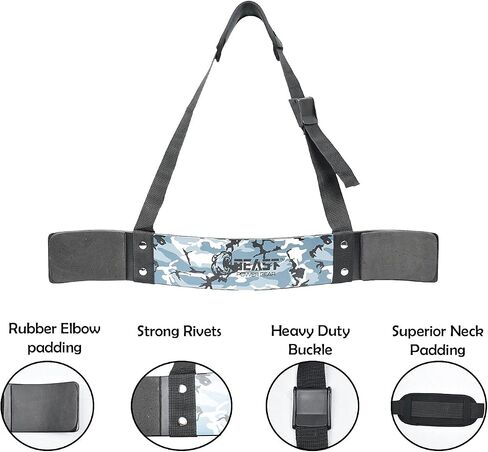 مسدس ذراع Beastpowergear مقاس 5 مم للعضلة ذات الرأسين والعضلة ثلاثية الرؤوس مع لفافة معصم مجانية، وبناء العضلات، وعازل العضلة ذات الرأسين، واكتساب قوة العضلات، والدمبل والأثقال لدعم كمال الأجسام ورفع الأثقال in Saudi Arabia