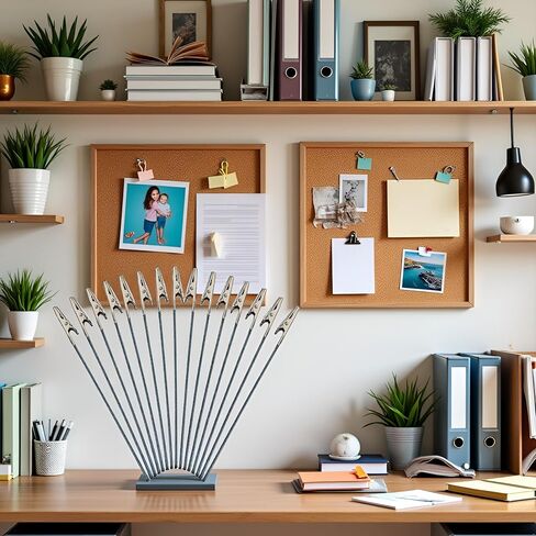 مجموعة من 20 مشبك التمساح الأسلاك المعدنية 6 بوصة التمساح طويل الذيل الحديد مشبك المشبك Clamp Standfor DIY Photo Photo Memo Clime (6inch-20Pack) in Kuwait