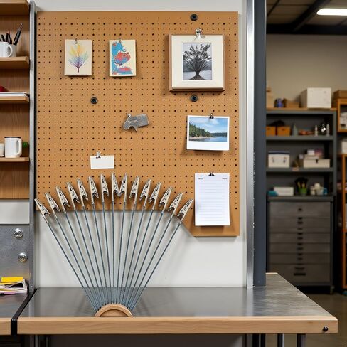 مجموعة من 20 مشبك التمساح الأسلاك المعدنية 6 بوصة التمساح طويل الذيل الحديد مشبك المشبك Clamp Standfor DIY Photo Photo Memo Clime (6inch-20Pack) in Kuwait