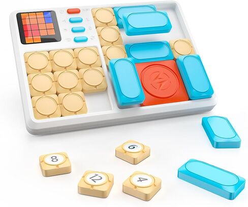 Super Slide Puzzle Games, Handheld Electronic Brain Teaser with 500+ Challenges 7 Levels for Boys, Girls, Adults - Portable Learning Toys Birthday Gifts for Travel, Road Trip, Easter Basket in Saudi Arabia