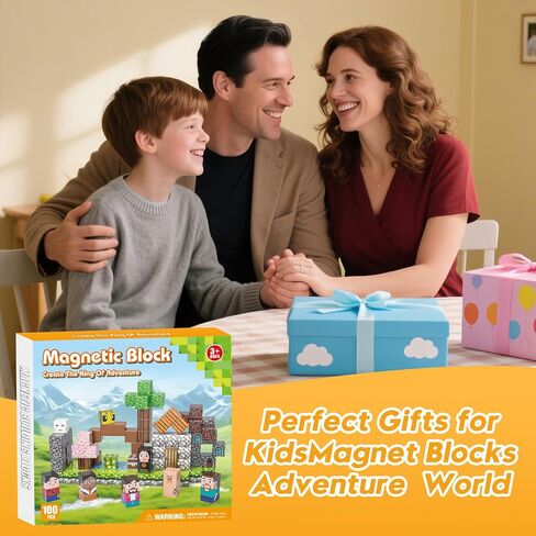 الكتل المغناطيسية ، لبنات البناء المغناطيسية gryxpox ، بلاط المغناطيس مع لعبة Adventure World Blocks ، الكتل المغناطيسية للأطفال الذين تتراوح أعمارهم in Saudi Arabia