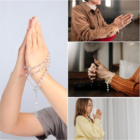 BINRANHS Catholic Rosary Making Kit for Adults Kids,DIY Wedding Rosary Jewelry Necklace Making Kit,704pcs Rosary Making Kits,Rosary Prayer Making Supplies First Communion Necklace Set in Saudi Arabia