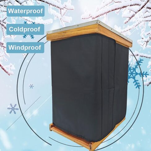Winter Bee Hive Wrap for 8 Beehives ، غطاء حماية الشتاء النحل ، التفاف العزل الدافئ النحل الدافئ للرياح لمعظم مستلزمات تربية النحل (75.5 "x25.1") in Saudi Arabia