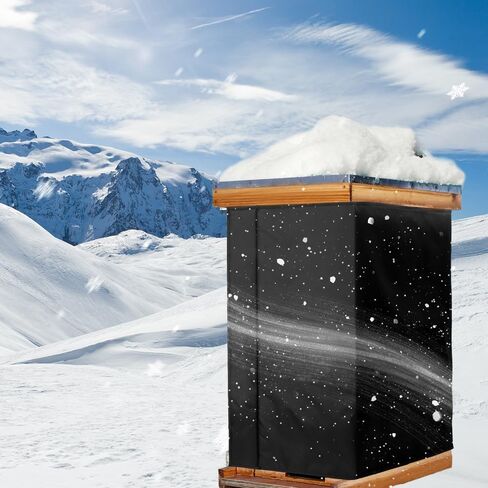 Winter Bee Hive Wrap for 8 Beehives ، غطاء حماية الشتاء النحل ، التفاف العزل الدافئ النحل الدافئ للرياح لمعظم مستلزمات تربية النحل (75.5 "x25.1") in Saudi Arabia