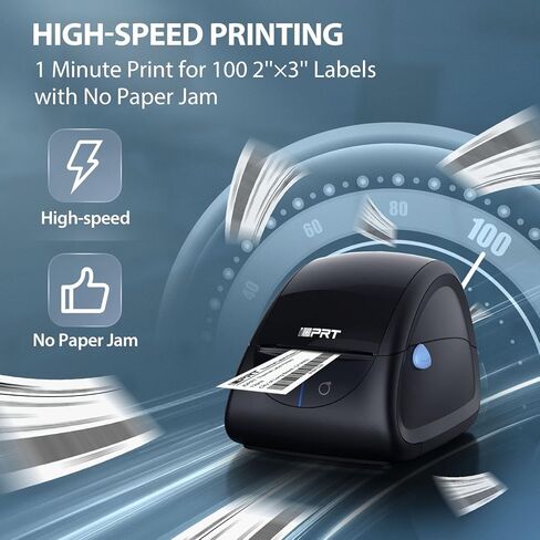 IDPRT THERMAL LABEL PRINTER SP310 - صانع الملصقات مع اكتشاف الملصقات التلقائية ، ودعم 1 "-3.15" عرض طباعة ، و Windows & Mac ، مناسب للباركود ، والعنوان ، والملء والتخزين للمنزل ، والمكتب والأعمال (متجددة) in Kuwait