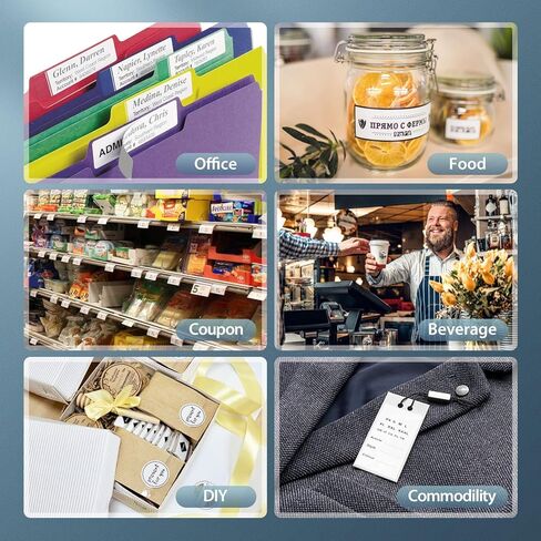 IDPRT THERMAL LABEL PRINTER SP310 - صانع الملصقات مع اكتشاف الملصقات التلقائية ، ودعم 1 "-3.15" عرض طباعة ، و Windows & Mac ، مناسب للباركود ، والعنوان ، والملء والتخزين للمنزل ، والمكتب والأعمال (متجددة) in Kuwait