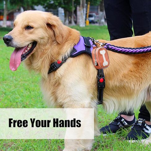 حامل كيس أنبوب الكلب للمقود ، موزع كيس نفايات الكلاب المحمولة ، حقيبة مقاومة للماء مع مقطع معدني ، أشرطة فيلكرو ومقطع مرن in Kuwait