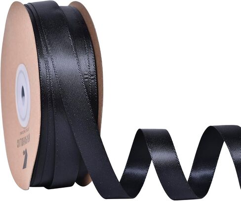 WRAPAHOLIC Ivory Double-Faced Satin Ribbon, 50 Yards x 1/2 Inch - Satin Polyester Ribbon Perfect for Gift Wrapping Birthday Wedding Party Decoration in Saudi Arabia