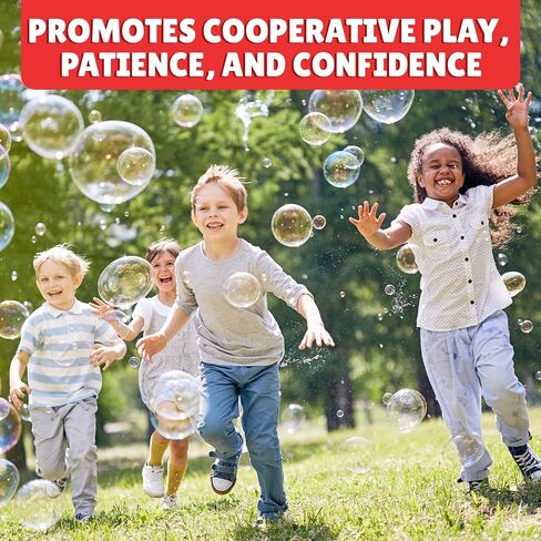 Giant Bubble Wand, Big Bubble Wand, Huge Rope, 2 Pack Giant Bubble Wooden Wands & 256 Ounces Bubble Mix Concentrate Refill, Party Outdoor Summer Toys Activities for Kids Boys and Girls Kit in Kuwait